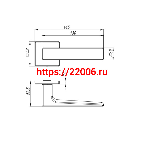 Ручка Fuaro (Фуаро) раздельная K.RL52.REDLINE (RED LINE RL) SSC-16 сатинированный хром фото 2 Ручка Fuaro (Фуаро) раздельная K.RL52.REDLINE (RED LINE RL) SSC-16 сатинированный хром фото 2