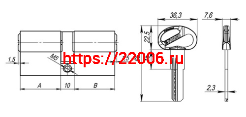 Цилиндровый Fuaro (Фуаро) механизм (D-PRO500/80) D-PRO5000Key80(35+10+35) CP хром 5Key фото 3 Цилиндровый Fuaro (Фуаро) механизм (D-PRO500/80) D-PRO5000Key80(35+10+35) CP хром 5Key фото 3