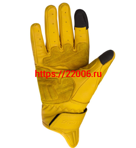 Перчатки SCOYCO (оригинал) MC-154, кожанные желтые, р-р L фото 2 Перчатки SCOYCO (оригинал) MC-154, кожанные желтые, р-р L фото 2