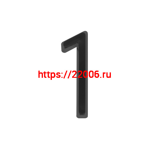 Цифра Fuaro (Фуаро) "1" самоклеящаяся ABS (50х37) (FUARO) BL черный Цифра Fuaro (Фуаро) "1" самоклеящаяся ABS (50х37) (FUARO) BL черный