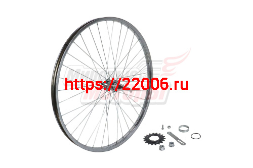 Обод 28" задний (ХРОМ) с тормозной втулкой