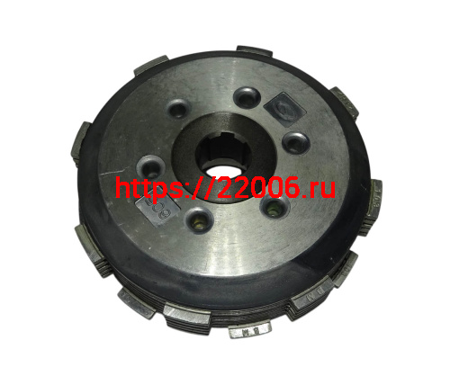Барабан сцепления внутренний 166FMM в сборе с дисками (E10 6-12)