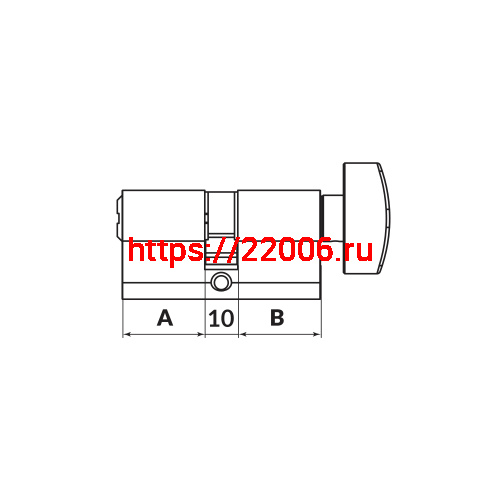 Цилиндровый Punto (Пунто) механизм MaxPro7002Knob52mm(21+10+21) SSC сатин.хром 7key с вертушкой фото 3 Цилиндровый Punto (Пунто) механизм MaxPro7002Knob52mm(21+10+21) SSC сатин.хром 7key с вертушкой фото 3