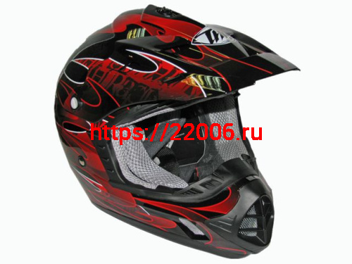 Мотошлем THH TX-12 №3 black/ red (M) Мотошлем THH TX-12 №3 black/ red (M)