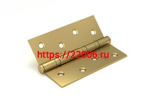 Петля Fuaro (Фуаро) универсальная IN4400U SB (4BB 100x75x2,5) мат. золото