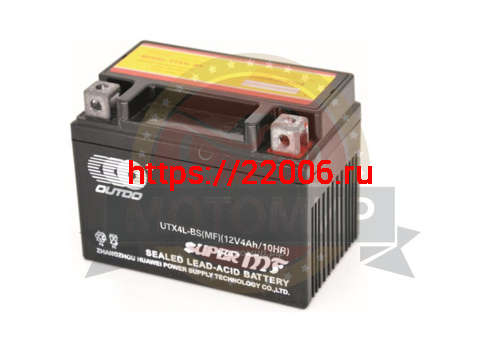 Аккумулятор 12В 2,3 А/ч YTR4A-BS, OUTDO (115х50х86) Гориз. клеммы слева, кислотный Аккумулятор 12В 2,3 А/ч YTR4A-BS, OUTDO (115х50х86) Гориз. клеммы слева, кислотный