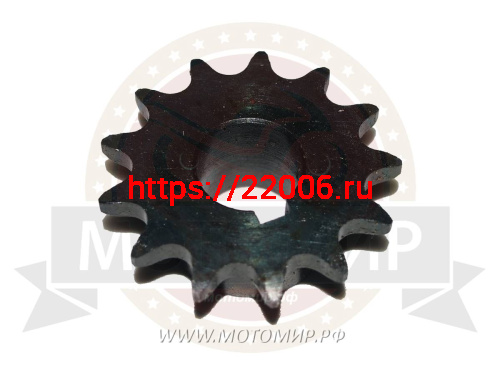 Звезда 13 зуб. (520) цепи, 15.875шаг, на вал d25мм, h28мм, шпонка 8мм, мотобуксировщик фото 2