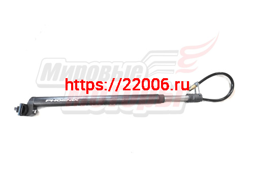 Столбик седла 350мм*27,2мм AL c замком + НАСОС (чёрный матовый) "PHOENIX" Столбик седла 350мм*27,2мм AL c замком + НАСОС (чёрный матовый) "PHOENIX"