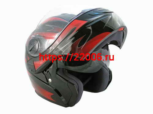 Мотошлем THH T-797 №1 black/ red (XL) Мотошлем THH T-797 №1 black/ red (XL)