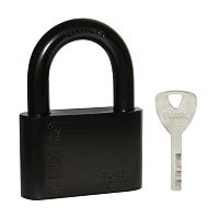 Замок Fuaro (Фуаро) навесной PL-WEATHER-1560 Black 4 fin key ( PL-15-60) диск. /блистер
