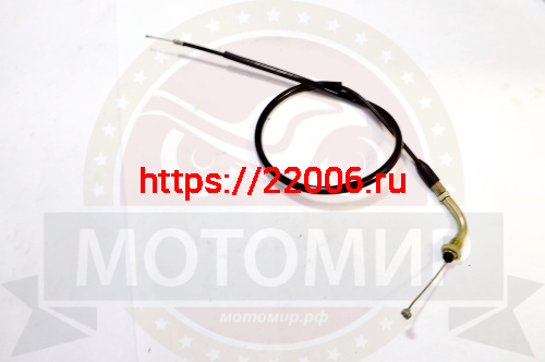 Трос газа L-850мм, ход-100мм, М10 загнутый, Jordan EVO (НАБОР)