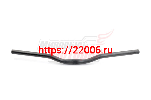 Руль алюминиевый изогнутый 620*25,4  (ЧЕРНЫЙ) SM-AL-160