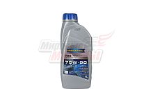 Масло трансмиссионное RAVENOL TSG SAE 75W-90 GL-4 (полусинт.) (1л.) (для мех. КП м/б,снегох,пр)