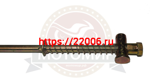 Тяга заднего тормоза Аякс 300/350 задняя в сборе с пружиной и гайкой (980мм) (S-P59D250) фото 3 Тяга заднего тормоза Аякс 300/350 задняя в сборе с пружиной и гайкой (980мм) (S-P59D250) фото 3