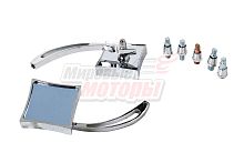 Зеркала (078) эксклюзив квадрат металл Хром (в уп. 40 пар)