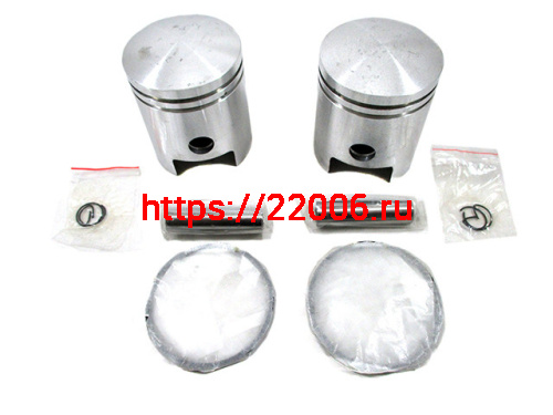 Поршень Юпитер стандартный 2 штуки в комплекте (в сборе кольца, палец) Поршень Юпитер стандартный 2 штуки в комплекте (в сборе кольца, палец)