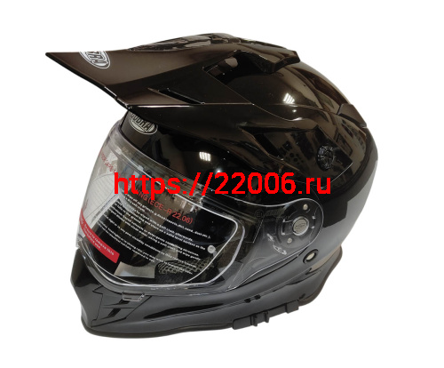 Шлем кроссовый со стеклом COBRA EC H331, белый, черный, черный-лайм, резмер L Шлем кроссовый со стеклом COBRA EC H331, белый, черный, черный-лайм, резмер L