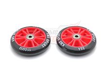 Колесо для самокатов ТРЮКОВЫХ 110мм с подш. ABEC-7 "KMS"(пласт., цветав асс-те) (1шт))